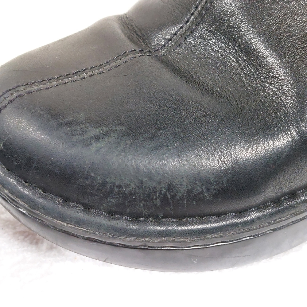 Ariat Westlake Size 8.5 Leather Black Studded Stitched Flowers Clogs 15111 Shoes - Picture 8 of 8